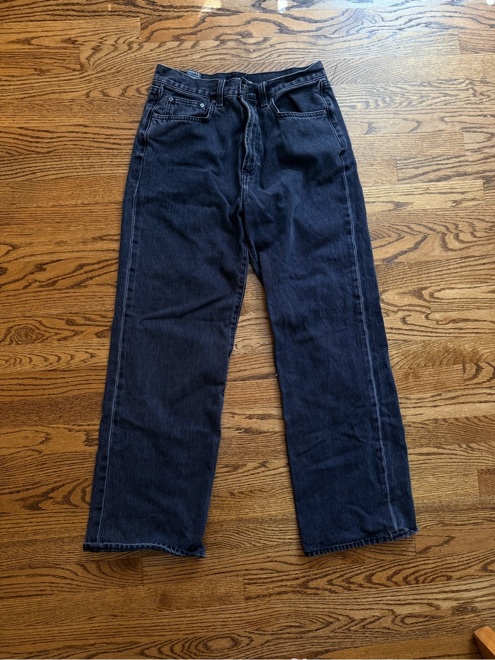 Denim Forum Woman’s Black Wide Leg Jeans